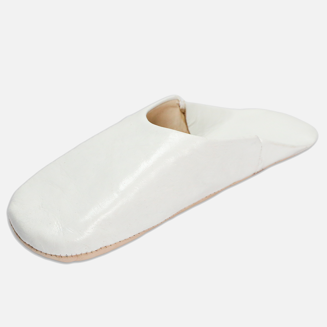 Slippers Anfa In White Leather
