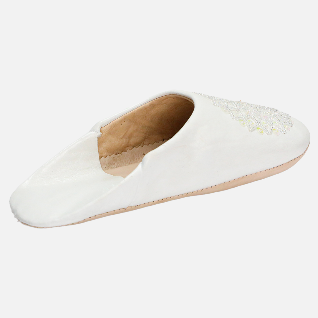 Slippers Lilya In White Leather